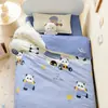Funda Nórdica Infantil de Dibujos Animados 100% Algodón Pieza Única 120x150x200 Algodón Puro Sábana Funda Nórdica para Bebé Jardín de Infancia Niños Niños