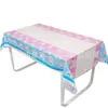 Nova Toalha de Mesa para Chá de Revelação de Gênero Toalha de Mesa Decorativa Descartável para Festa de Revelação de Gênero