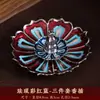 Accesorios para Incienso, Porta Incienso de Calabaza, Porta Incienso Poroso Mini Gota de Agua, Porta Incienso de Tortuga Zen Loto, Porta Incienso Longteng