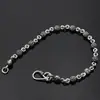 Novo Atacado corrente de prata esterlina s925 pulseira de rosa vintage pintada desgastada moda simples mão feminina