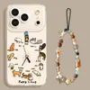 Funda de Teléfono Diseño Gato Reloj para iPhone 17, 16 Pro Max, Apple 15/14, Transparente 13 con Correa, Funda 12
