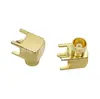 Placa de soldadura para PCB de cobre puro chapado en oro MCX-KWE Módulo de comunicación inalámbrica Beidou Toma coaxial de RF de 50 euros
