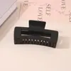 Pinza para el Cabello Mate Transfronteriza Tipo Pinza de Tiburón con Acabado de Alta Gama, Pinza de Garra Rectangular Simple de 13 cm, Tamaño Grande para Cabello Grueso, Accesorio para el Cabello para Mujer
