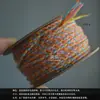 Hilo de Algodón Retorcido a Mano Zhu Zhen de Cuatro Hilos y Núcleo de Tres Hilos, Cuerda de Algodón Retorcida a Mano de 2 mm para el Tejido a Mano de Pulseras Budistas Bodhi Luna Fluyente