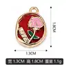 Letras de madeira flores de rosa podem ser lote misto pingentes transfronteiriços charms pulseira colar acessórios de joias DIY vendas diretas de fábrica