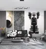 Fondo de pantalla de marca de moda contenedor de oso violento sala de estar kaws sofá celebridad de Internet fotografía sala de estar en vivo para hombres fondo de pantalla