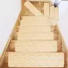 Alfombra para Escalera Amazon Transfronteriza Alfombra para Peldaño tpr Autoadhesiva sin Adhesivo Alfombra Antideslizante Rayada Embosada Uso Repetido