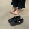Primeiro Encontro Jifa Sapatos Mary Jane Franceses de Solado Plano com Pelo de Lã Calçados Femininos Roupa Externa 2026 Outono/Inverno Lã Retrô para Noite