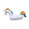 Venta al por mayor de fábrica de Dongguan 2 m de espesor cama flotante inflable de unicornio juguete para piscina PVC fila flotante de agua inflable