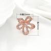 Hebilla creativa de moda para bufanda con perla y cristal galvanizado, hebilla cruzada hueca multiusos para chal, bufanda cuadrada hebilla para anudar bufanda
