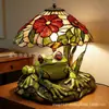 Artesanato Criativo de Resina Transfronteiriço Sapo sob Guarda-chuva Decoração de Mesa para Casa Lado da Cama Luminária de Mesa Ornamento Decorativo Fofo