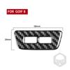 Adecuado para Golf 8 modificación interior de fibra de carbono panel USB trasero marco decorativo pegatina autopartes