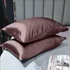 Amazon Aliexpress Ropa de Cama Funda de Almohada de Seda Lavada Individual Seda Hielo Satén Seda Imitación Seda Transfronterizo