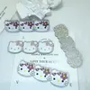 Nuevo Brillo Gato Kt Triple Cabeza de Gato Pieza Acrílica Accesorios Joyería DIY Pasador Decoración para Funda de Teléfono Imán para Nevera