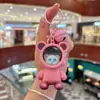 Chaveiro de Urso Espacial Luminous Desenho Animado Boneco Astronauta Céu Estrelado Chaveiro de Carro Pequeno Presente Pingente Luminous
