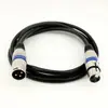 Cable de Micrófono Balanceado de Tres Conductores XLR Macho a Hembra para Micrófono Mezclador con Carcasa Metálica, Cable de Audio