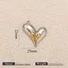 Estilo Retrô Dourado e Prateado Duas Cores Pingente Multiformato Coração Borboleta Grama Acessórios para Pulseira Colar Brincos DIY