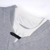 FEE Marca de Moda Original Hebilla de Cuero Retro Falso Dos Piezas Camiseta de Manga Corta para Hombre Verano Cuello Henley Camisa Base DX7058