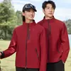 Chaqueta Softshell de Cuello Alto de Gama Alta para Hombres y Mujeres Ropa de Trabajo Cortavientos Cálida Ropa de Trabajo Exterior Logo de Impresión Personalizada