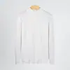 Suéter Camada Base Masculino Quente Slim Fit para Primavera, Outono, Inverno com Gola Alta Meia, Top Versátil Engrossado