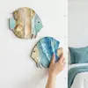 Decoração Suspensa de Tartaruga de Madeira do Oceano de Verão Peixe-Palhaço Decoração de Parede Arte de Parede com Tema Oceânico para Casa
