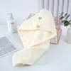 Toalla de Pelo de Cuadros Estilo Japonés Secado Rápido Súper Absorbente Secado Rápido Engrosada Herramienta para Secar el Pelo Turbante para Cabello Largo Gorro de Baño