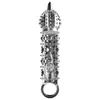 Condón de Diente de Lobo de Cristal Vibratorio Shockwave para Hombres, Engrosado y Alargado, Juguete Sexual para Adultos para Usar