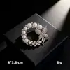 Broche de floco de neve de diamante completo moda elegante high-end Pérola girassol pin acessórios anti-exposição fivela de lenço de seda fivela pin