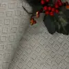 Tela de Lino Yueshun, Materiales para Zapatos, Equipaje, Bolsos de Mano, Manualidades, Tela Decorativa, Tejido Mixto de Yute y Algodón 31 # Tela de Lino a Cuadros en Forma de Diamante