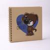 Álbum de fotos de dibujos animados de 6 pulgadas directo de fábrica en espiral este lindo álbum de recortes DIY libro de fotos cuenta de mano para niños se puede personalizar