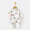Mono de Algodón Hielo Oxígeno para Bebé Recién Nacido Estilo Verano Ropa de Mariposa para Recién Nacido Pelele para Bebé Ropa de Aire Acondicionado Traje de Gateo para Bebé
