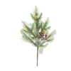 Decoração de Agulhas de Pinheiro de Natal Artificial Transfronteiriça Acessórios de Galho de Pinheiro Único Flores de Natal de Plástico Pinhas Presentes de Feriado Decoração de Casa