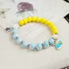 Pulsera de Cerámica de Jingdezhen, Regalo de Estilo Chino Tradicional, Tejida a Mano, Fresca y Versátil para Niñas, Nueva Pulsera de Hilo de Cerámica Estilo Chino
