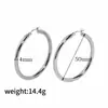 Estilo INS aretes de acero inoxidable aretes chapados en oro de 18K alto sentido círculo aretes huecos aretes exagerados aretes al por mayor