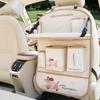 Mesa Plegable Pequeña Creativa para Coche Bolsa Colgante de Almacenamiento Bolsa de Almacenamiento en Respaldo de Asiento de Coche Cubo de Basura para Coche Dispensador de Pañuelos