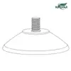 Diâmetro transfronteiriço 4cm ventosa de rosca de PVC transparente ventosa para espelho de maquiagem Hollywood M4M5M6 desconto para grandes quantidades