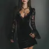 Plataforma de Moda Independiente Europea y Americana para Mujer 2026 Amazon Vestido Bodycon Ajustado con Retazos de Encaje Sexy Estilo Francés