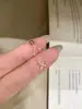 Electrochapado en Oro Real, Artículo Popular de Xiaohongshu, Anillo Cruzado con Purpurina Fina para Mujer, Estilo de Gama Alta de Nicho, Anillo Ajustable Deslizante