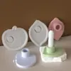 Base de Vela Aromática de Frutas Amapola Limón Manzana Molde de Silicona DIY Portavelas de Cemento Yeso Molde de Resina