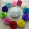 Bola de flores de papel de nido de abeja de 20 cm, accesorios de boda, decoración para fiestas de bodas, decoración de ventanas de centros comerciales