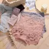 Calcinha de renda de cintura alta grande sexy que contrai a barriga, roupa íntima de verão francesa para socialites, calcinha feminina respirável, calcinha europeia e americana