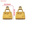Colgante de Acero Inoxidable Chapado Eléctricamente en Oro de 18K Corazón Casa de Bolsillo Elemento Marino Material para Pulsera Collar Pendientes DIY