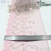 Tanglong Patrón de Volutas Francesas Vintage Encaje de Malla Bordada con Adorno para Ropa, Lencería y Accesorios