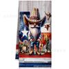 Amazon Explosiones Día de la Independencia Paño de Cocina Impresión de Enano Estrella Decoración Patriótica Raya Estrella Corazón Paño de Cocina