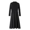 Xiangmeimei Vestido de punto negro Otoño e Invierno Nuevo Elegante Sensación de alta gama Vestido negro pequeño con falda larga francesa