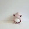 Touca de Bebê Outono Inverno Fofa Super Adorável Orelhas de Urso Touca de Lã Touca de Proteção para Orelhas de Bebê Chapéu de Tricô Infantil Novo Ano