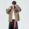 2026 Nueva Marca de Moda Estilo Americano Camisa de Mezclilla Lavada, Chaqueta Cárdigan Resistente Estilo Vintage para Hombre Ropa de Trabajo Manga Larga Chico Duro