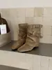 Primer Encuentro Botín de Temporada que Aumenta la Altura Botas tipo Martin Botas de Mujer Otoño/Invierno 2026 Botas Ceñidas por Encima de la Rodilla con Falda Dulce Fresco Negro
