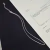 Acero de titanio no se decolora sin colgante cadena única versátil cadena ligera cadena de titanio cadena desnuda cadena de combinación cadena fina cadena para la clavícula collar baño