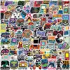 100 piezas de pegatinas retro de consola de videojuegos de dibujos animados transfronterizas para equipaje, cuadernos, patinetas y cuadernos, pegatinas impermeables DIY